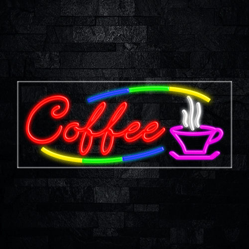 Coffee LED Flex Sign 32″ x 13″