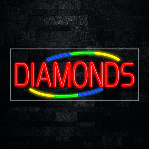 Diamonds LED Flex Sign 32″ x 13″