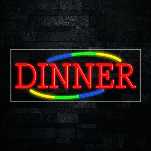 Dinner LED Flex Sign 32″ x 13″