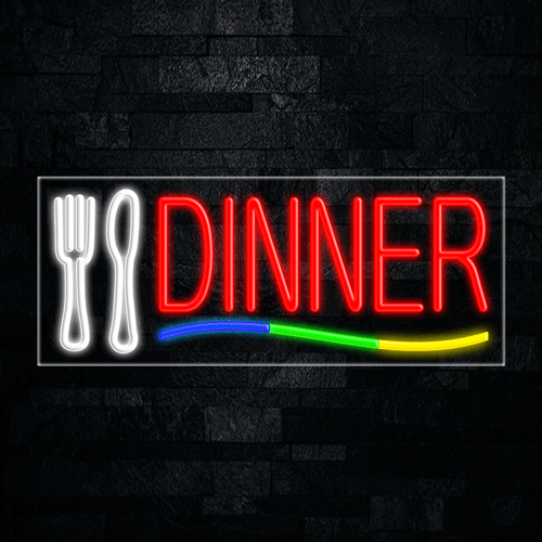 Dinner LED Flex Sign 32″ x 13″