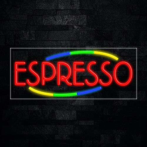 Espresso LED Flex Sign 32″ x 13″