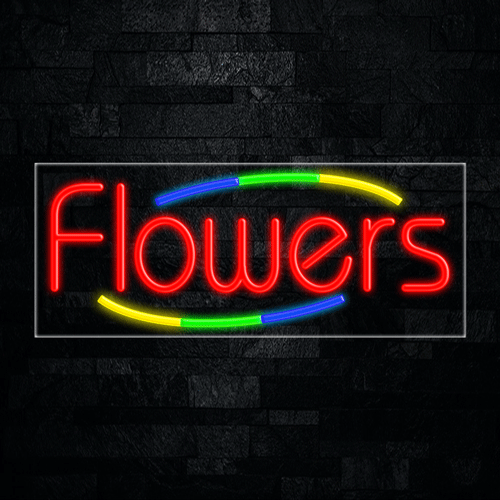 Flowers LED Flex Sign 32″ x 13″