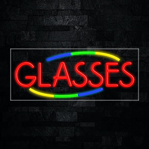 Glasses LED Flex Sign 32″ x 13″