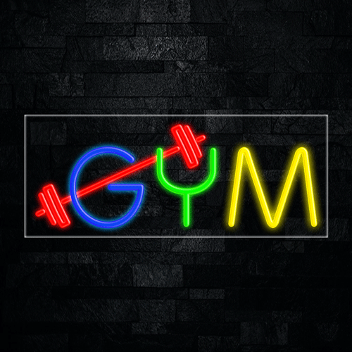 Gym LED Flex Sign 32″ x 13″