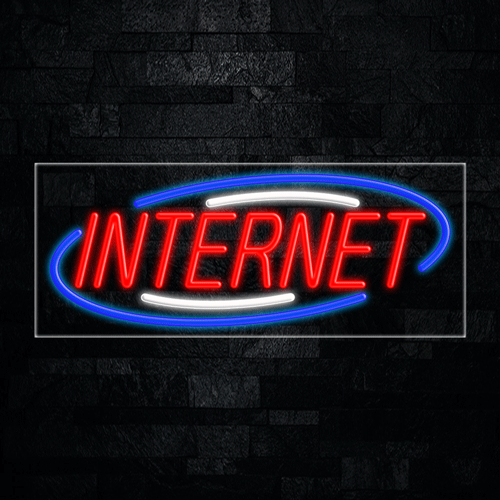 Internet LED Flex Sign 32″ x 13″