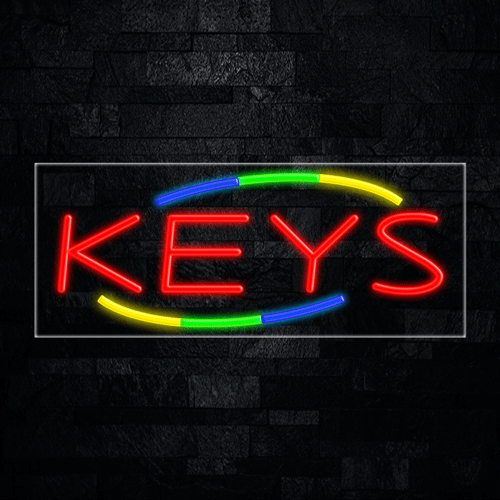 Keys LED Flex Sign 32″ x 13″