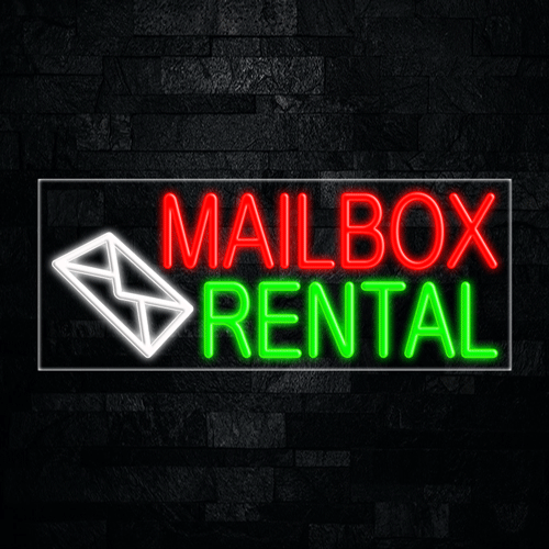 Mailbox Rental LED Flex Sign 32″ x 13″