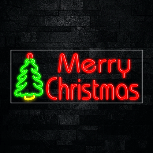 Merry Christmas LED Flex Sign 32″ x 13″