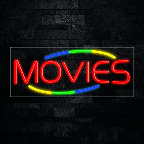 Movies LED Flex Sign 32″ x 13″