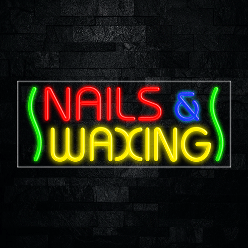 Nails & Waxing LED Flex Sign 32″ x 13″