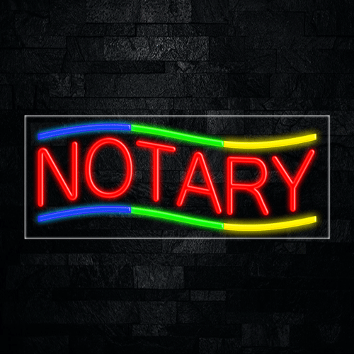 Notary LED Flex Sign 32″ x 13″