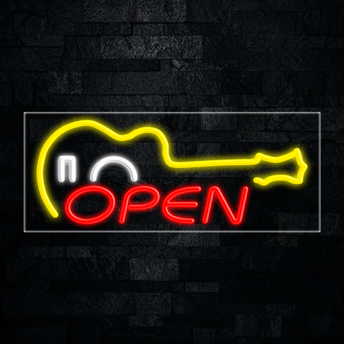 Music Open LED Flex Sign 32″ x 13″