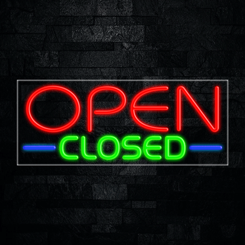 Open Closed LED Flex Sign 32″ x 13″