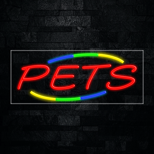 Pets LED Flex Sign 32″ x 13″