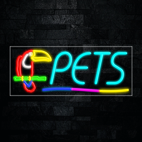 Pets LED Flex Sign 32″ x 13″