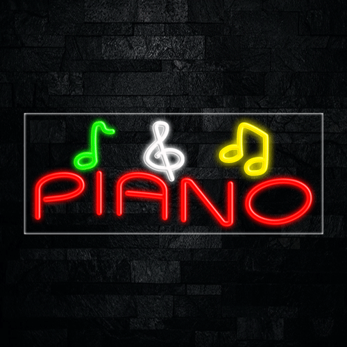 Piano LED Flex Sign 32″ x 13″