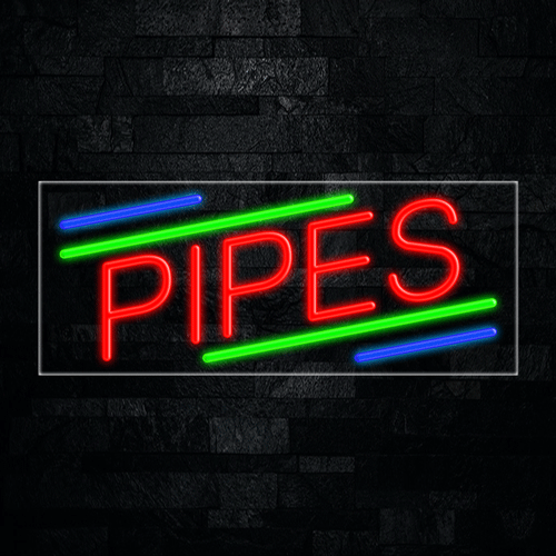 Pipes LED Flex Sign 32″ x 13″