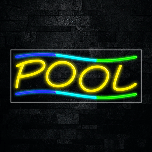 Pool LED Flex Sign 32″ x 13″