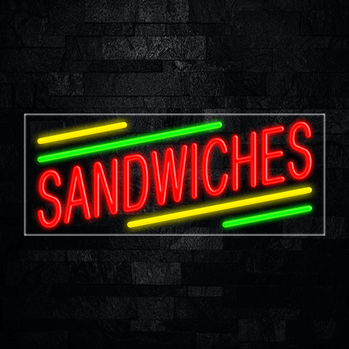 Sandwiches LED Flex Sign 32″ x 13″