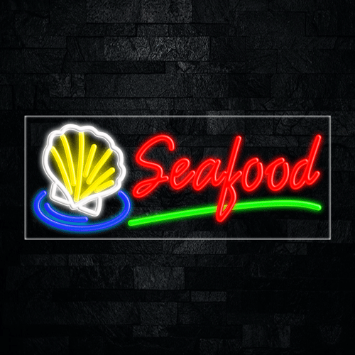 Seafood LED Flex Sign 32″ x 13″