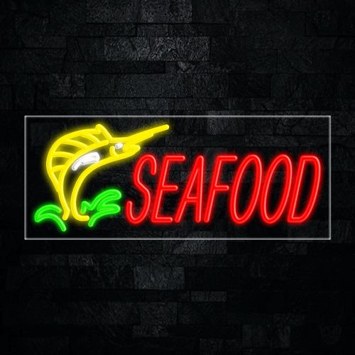 Seafood LED Flex Sign 32″ x 13″