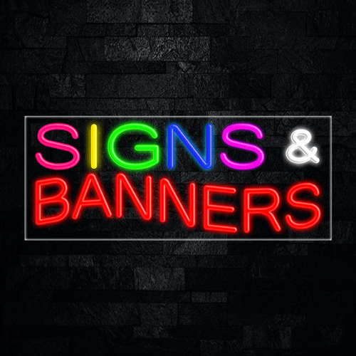 Signs & Banners LED Flex Sign 32″ x 13″