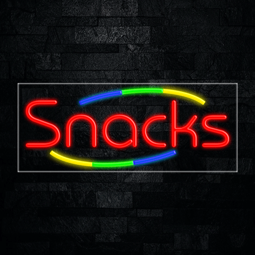 Snacks LED Flex Sign 32″ x 13″