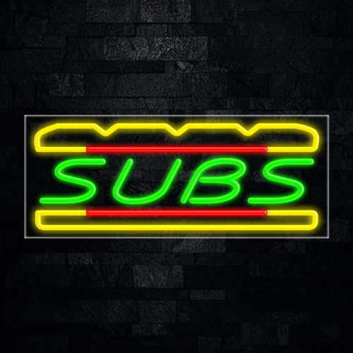 Subs LED Flex Sign 32″ x 13″