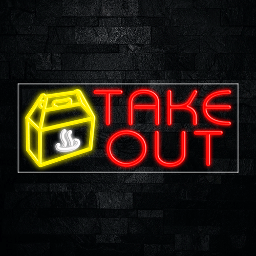 Take Out LED Flex Sign 32″ x 13″