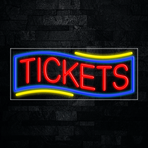 Tickets LED Flex Sign 32″ x 13″