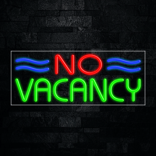 No Vacancy LED Flex Sign 32″ x 13″