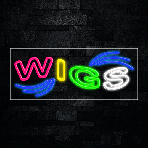 Wigs LED Flex Sign 32″ x 13″