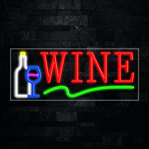 Wine LED Flex Sign 32″ x 13″