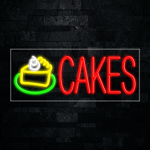 Cakes LED Flex Sign 32″ x 13″