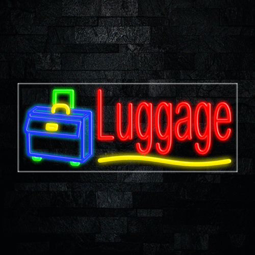 Luggage LED Flex Sign 32″ x 13″