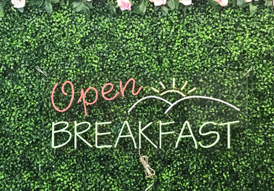 Breakfast Open LED Flex Sign 32″ x 13″