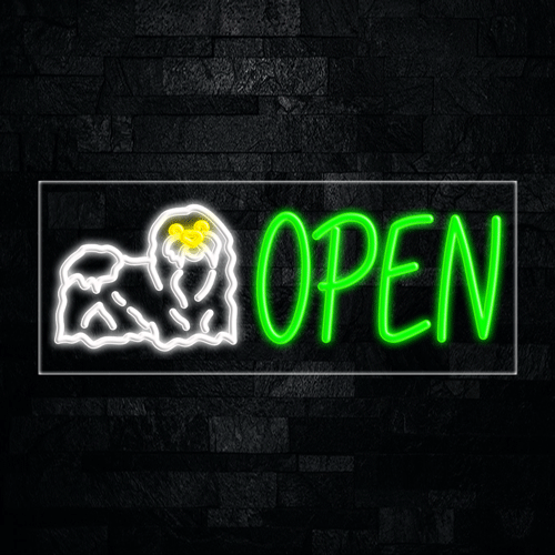 Grooming Open LED Flex Sign 32″ x 13″