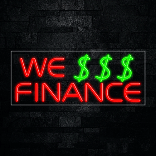 We Finance LED Flex Sign 32″ x 13″