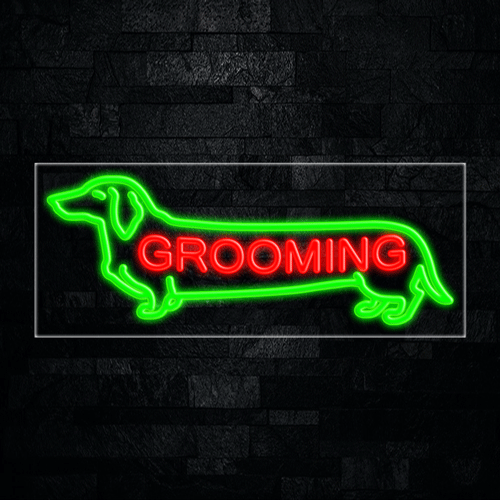 Dog Grooming LED Flex Sign 32″ x 13″