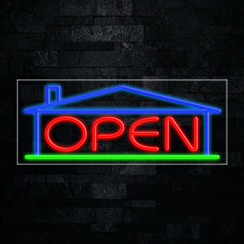 Real Estate Open LED Flex Sign 32″ x 13″