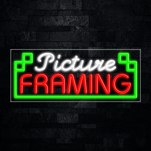 Picture Framing LED Flex Sign 32″ x 13″