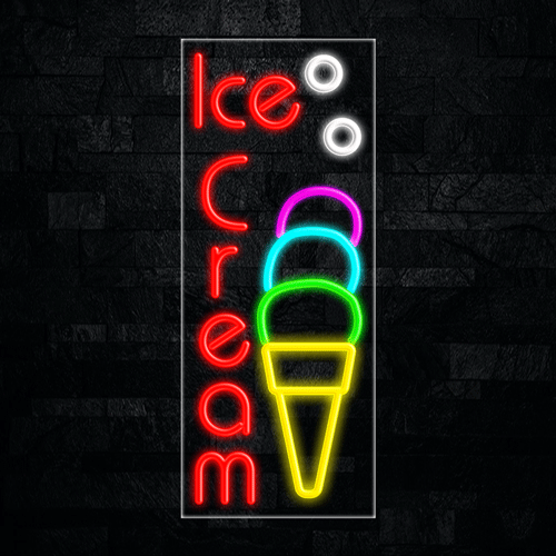 Ice Cream LED Flex Sign 32″ x 13″