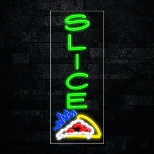 Pizza Slice LED Flex Sign 32″ x 13″