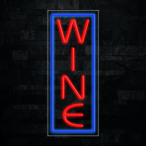 Wine LED Flex Sign 32″ x 13″