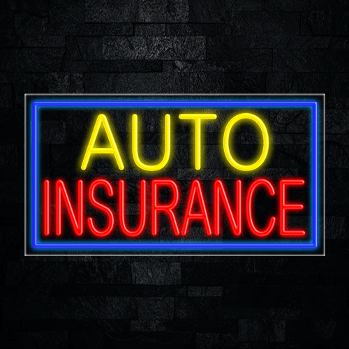 Auto Insurance LED Flex Sign 37″ x 20″