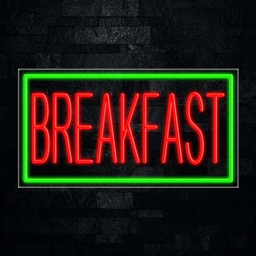 Breakfast LED Flex Sign 37″ x 20″