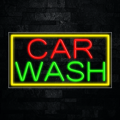 Car Wash LED Flex Sign 37″ x 20″