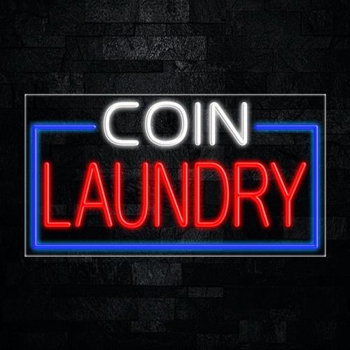 Coin Laundry LED Flex Sign 37″ x 20″