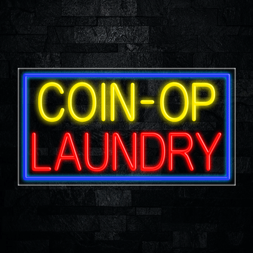 Coin Op Laundry LED Flex Sign 37″ x 20″