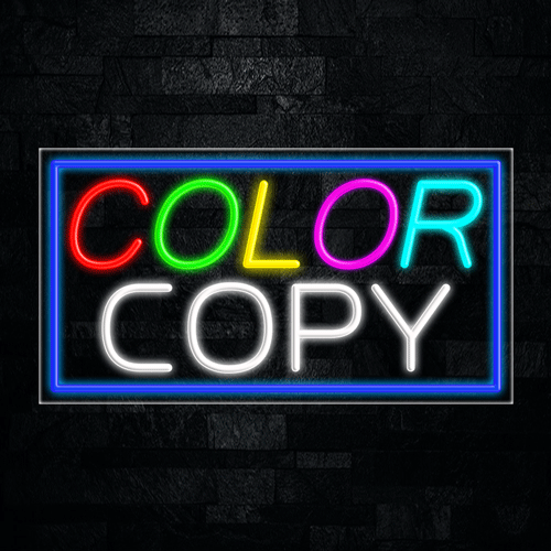 Color Copy LED Flex Sign 37″ x 20″